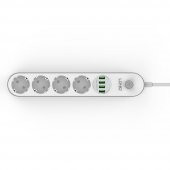 Ldnio SE4432 4xUsb Çıkışlı 4lü Akım Korumalı Priz Beyaz - 6
