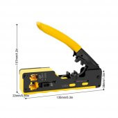 Çok Fonksiyonlu Rj45 Çakma Pensesi 6P 8P Cat7 Cat6 Çakma Pensesi - 9