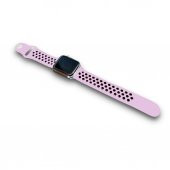 Apple Watch 38 - 40 Mm Silikon Spor Kordon Kayış Pudra Pembe (519058018) - 2