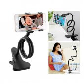 Masaüstü Akrobat Spiral Gövdeli Oynar Başlık Telefon Tutucu Siyah 518992275 - 3