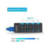 4 Port Usb 3.0 Çoklayıcı Hub Anahtarlı Işıklı Adaptörlü Çoğaltıcı (518992120) - 8