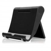 Masaüstü Telefon Tablet Tutucu Stand Katlanır Ayarlanabilir Siyah - 1