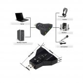 Wozlo 7.1 Virtual Sound 3D Usb Ses Kartı thumbnail 2