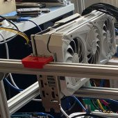 Koodmax-Mining Rig Ekran Kartı Tutucu Aparat -20Mm Gpu Tutucu Aparat - 3