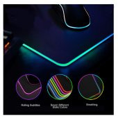 Işıklı Rgb Mouse Pad 25-35Cm Rgb Işıklı Mouse Ped Kaymaz Taban - 4