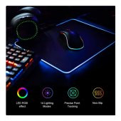 Işıklı Rgb Mouse Pad 25-35Cm Rgb Işıklı Mouse Ped Kaymaz Taban - 7