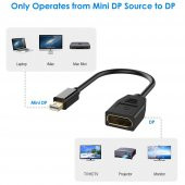 Mini Displayport Erkek To Displayport Dişi Çevirici 4K Kablo Araç - 3