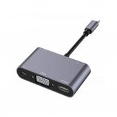 Type-C To 4K Hdmi Vga Usb 3.0 Otg Audio Ses Çevirici Kablo 5 In 1 (518947659) - 1