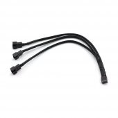 Fan Çoklayıcı Y Pwm Splitter Kablosu 4Pin Dişi 4Pin-2X 3Pin Erkek thumbnail 1
