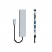 6 In 1 Type C To Hdmı / 2 USB 3.0- USB-C Pd- Sd Tf Çevirici Kablo - 5