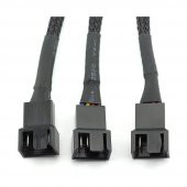 Fan Çoklayıcı Y Pwm Splitter Kablosu 4Pin Dişi 4Pin-2X 3Pin Erkek thumbnail 4