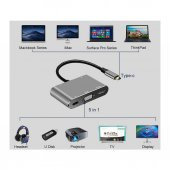 Type-C To 4K Hdmi Vga Usb 3.0 Otg Audio Ses Çevirici Kablo 5 In 1 (518947659) - 7