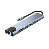 Type C To Ethernet, Hdmi Çoklu Kart Okuyucu 2Xusb 3.0 Hub Usb C (518945865) thumbnail 2