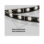 Manyetik Rgb Led Işık 5V 4Pin Kasa İçin Işık - 8