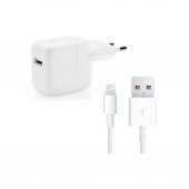 Ipad 2-3-4 Air Pro Usb Şarj Cihazı Adaptörü 12W 2.4A + Usb Kablo thumbnail 1