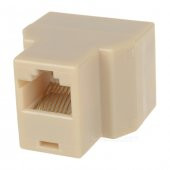 Rj 45 To Rj45 Splitter 1 To 2 Splitter Connector - 2