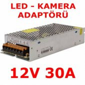 12V 30A Şerit Led Güvenlik Kamera Adaptörü 30 Amper Adaptör Fanlı - 1