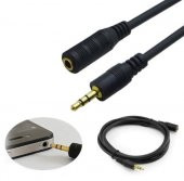 Kulaklık Uzatma Kablosu 3.5Mm Ses Dişi Erkek Altın Uç 1M Metre - 5
