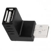 Usb 2.0 Erkek Dişi Çevirici Uzatma 90 Derece Açı Dirsek Bağlantı thumbnail 1