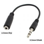 Kulaklık Çevirici 2.5Mm Dişi To 3.5Mm Erkek Çevirici Dönüştürücü (382807790) thumbnail 2