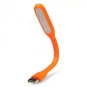 Usb Led Işık Notebook Powerbank Kamp Kitap Okuma Lambası Turuncu - 1