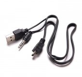 Mp3 Mp4 Player Usb Şarj ve 3.5Mm Aux Kablo Usb To 5 Pin Mini Usb - 3