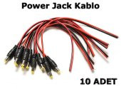 Cctv Güvenlik Kamerası Power Jack Jak Bakır Kablo 30Cm 10 Adet - 1