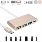Type-C Usb 3.1 To 3 Port Usb Hub Çevirici Çoklayıcı Mac Ultrabook - 3