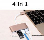 Type-C Usb 3.1 To 3 Port Usb Hub Çevirici Çoklayıcı Mac Ultrabook - 4