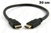 30Cm Kısa Hdmi Kablo Altın Uçlu Full Hd 3D V1.4B - 3