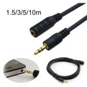 Kulaklık Uzatma Kablosu 3.5Mm Ses Dişi Erkek Altın Uç 3M Metre (330924489) thumbnail 6