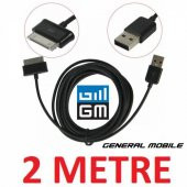 General Mobile Tablet Pc Usb Data Şarj Kablosu 2M Metre Etab 4 - 2