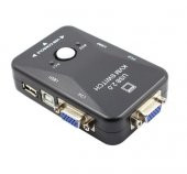 2 Port Usb Kvm Switch 2 Pc Kasa Tek Kontrol + 2 Adet Vga Kablo - 4