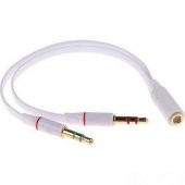 Kulaklık Mikrofon Çoklayıcı 3.5Mm Çoklu Kulaklık Kablosu Stereo (296080381) - 1