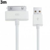 Iphone 4S Iphone 4 Usb Şarj Data Kablosu 3 Metre Uzun Usb Kablo (288089709) - 1