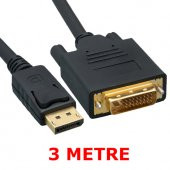Displayport To Dvi Çevirici Kablo - Dp To Dvi 3M thumbnail 1
