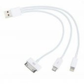 Iphone 4 4S 5 5S 6 6S Plus Micro Usb Çoklu Şarj Kablo 3 In 1 (288089677) - 2