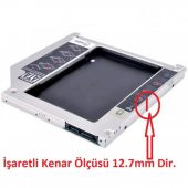 Dvd Yuvasına Ssd Hdd Bağlama Ssd Caddy 12.7 Mm Kızak 2 Hdd Bağla - 4