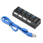 Usb 3.0 Çoğaltıcı Çoklayıcı Hub 4 Port Klavye Mouse Flash Bellek (283372350) - 3