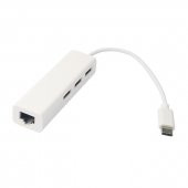 Usb 3.1 Type C 10/100Mbit Ethernet Adaptörü 3 Port Usb 2.0 Hub thumbnail 3