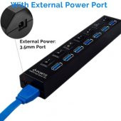 7 Port Usb 3.0 Hub Çoklayıcı Anahtarlı Yüksek Hızlı 1Tb Destekli (278557913) - 2