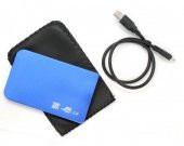 2.5 İnç Mavi Slim Sata Harddisk Kutusu Harici Hdd Kutu - 1