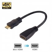 Hdmi Dişi Mini Hdmi Erkek Kablo Adaptör 50Cm - 1