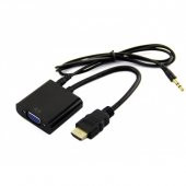 Hdmi To Vga Kablo + Ses + Micro Usb Kablo - 1