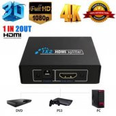 Turbosepet 2 Port Hdmi Splitter Hdmi Çoklayici Çoğaltici Adaptörlü thumbnail 4