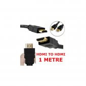 Hdmi Kablo Tv Uydu Lcd Led Playstation Full Hd 3D Altın Uç 1Metre - 1