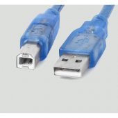 Usb Yazıcı Kablosu Lazer Uyum Şeffaf Kaliteli Kablo 1.8M - 1