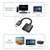Displayport To Vga Çevirici Projeksiyon Görüntü Bağlantı Kablosu - 10