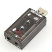7.1 Usb Ses Kartı Virtual Sound 3D Ses 3.5Mm Kulaklık Mikrofon (259899092) - 1