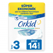 Orkid Ekstra Hassas Koruma Ped Gece 14x5 70 Adet - 2